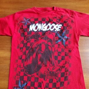 Mongoose Youth Large Red t-shirt
